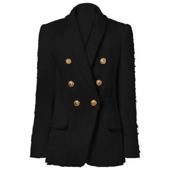 Jason Wu Jackets & Blazers - Jason Wu structured tweed black blazer NEW